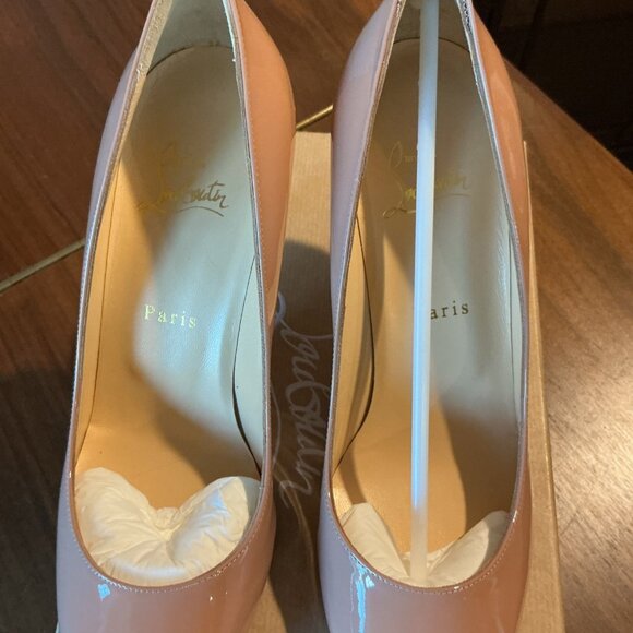 Christian Louboutin Dolly Pump 85 Blush Nude Classic Heel - Picture 2 of 9